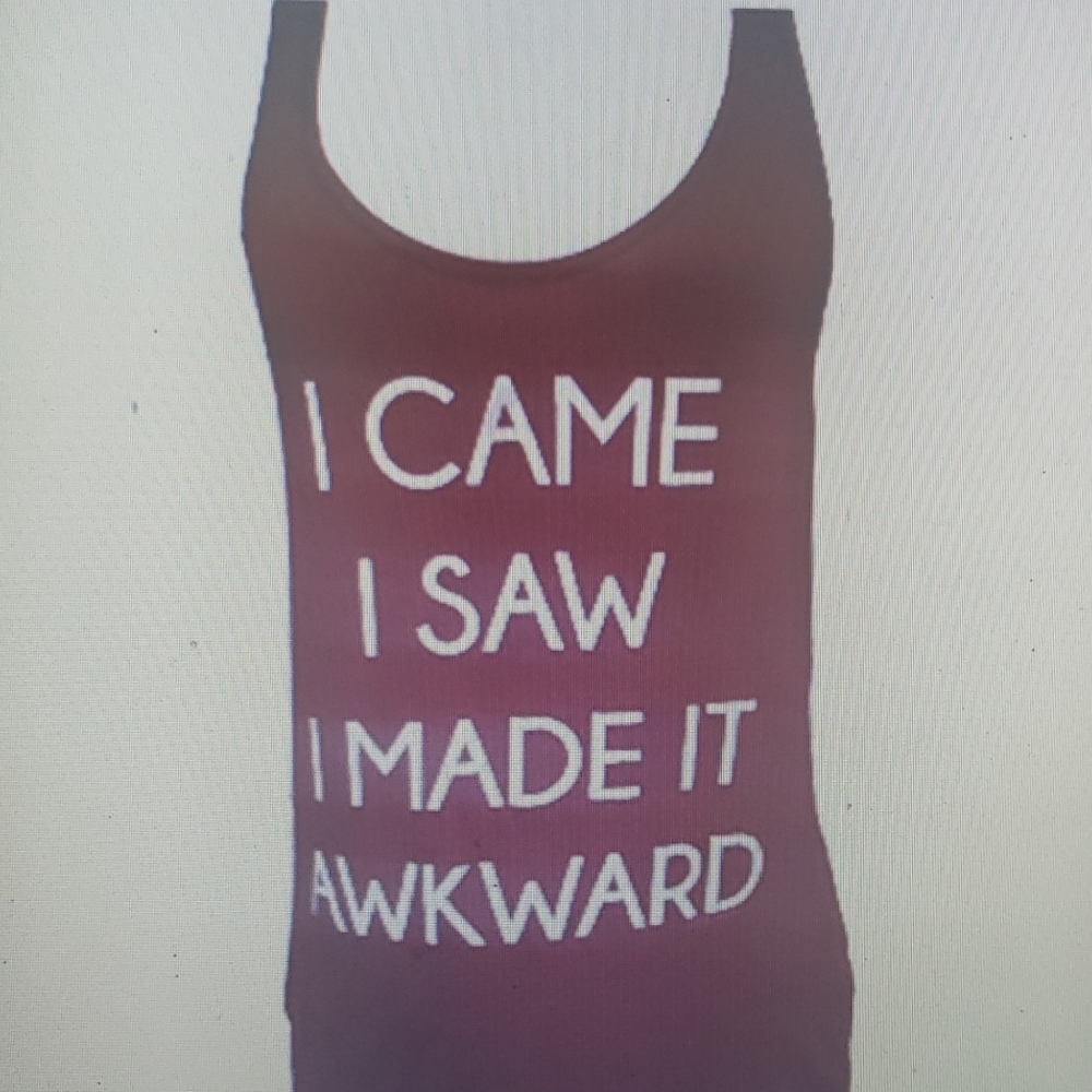I Came I Saw I Made it Awkward Bear Dance Tank Top